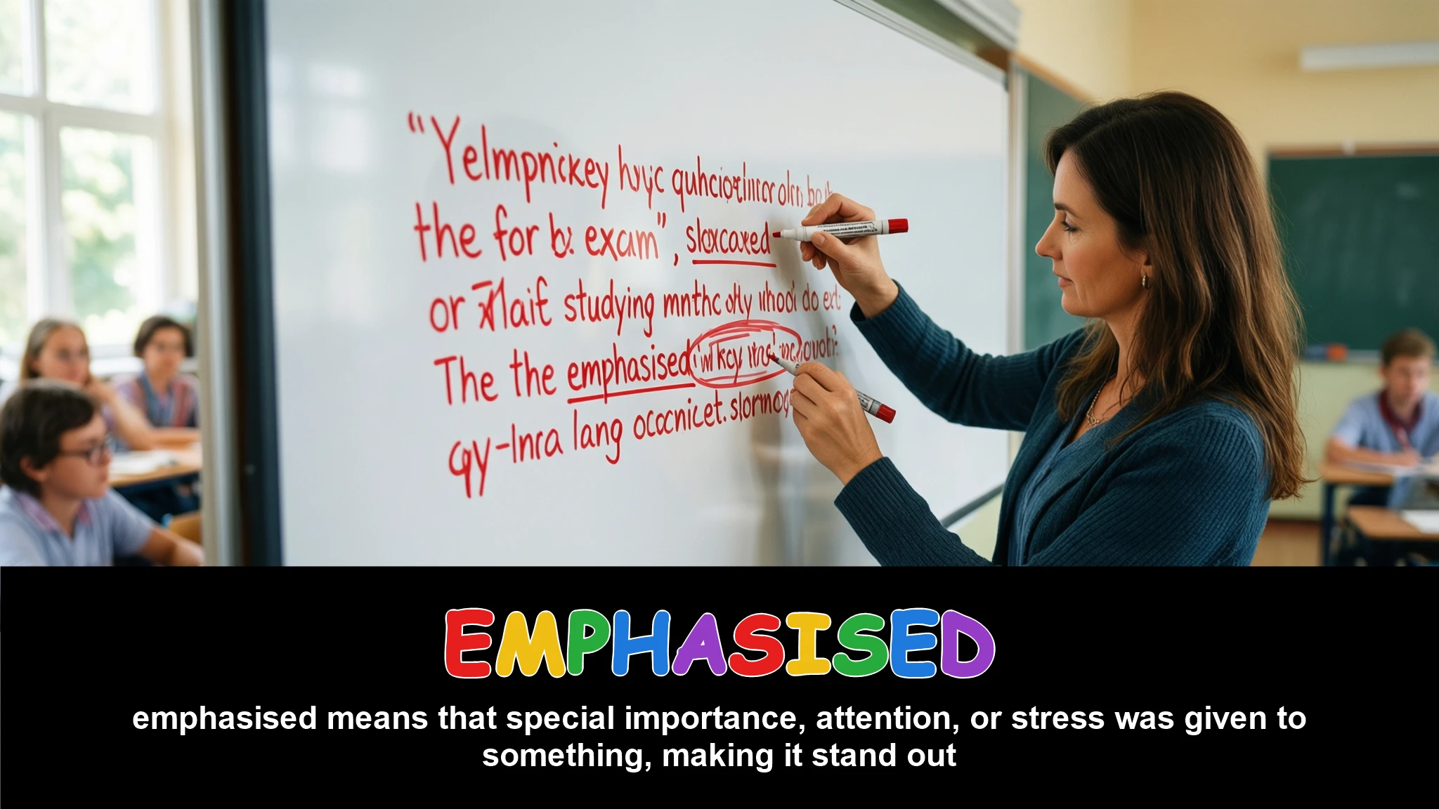 English Illustration for emphasised